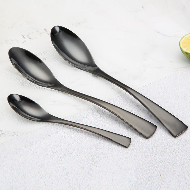 Titanium Black Cutlery Set
