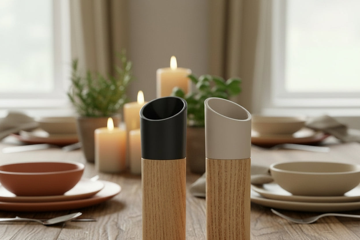 Manual Salt & Pepper Grinder Set