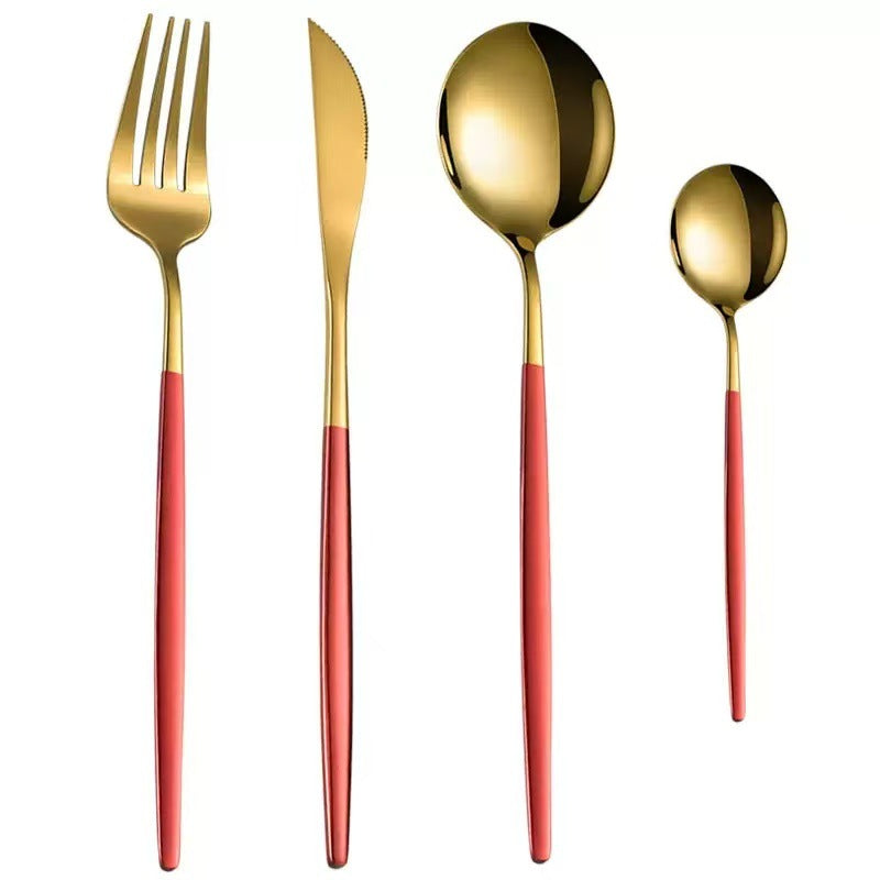 Portuguese Gold Cutlery 4-Piece Set