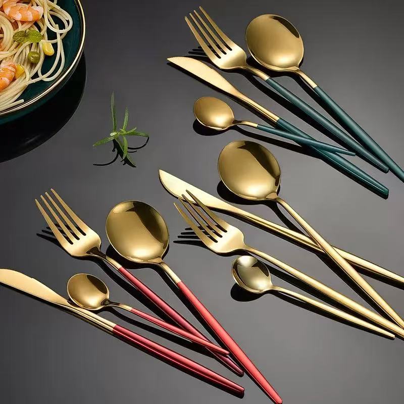 Portuguese Gold Cutlery 4-Piece Set