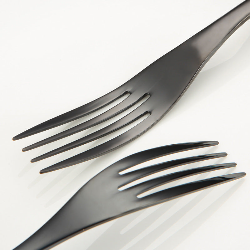 Titanium Black Cutlery Set