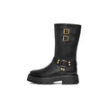 Women's British Style Chunky Heel Ankle Boots