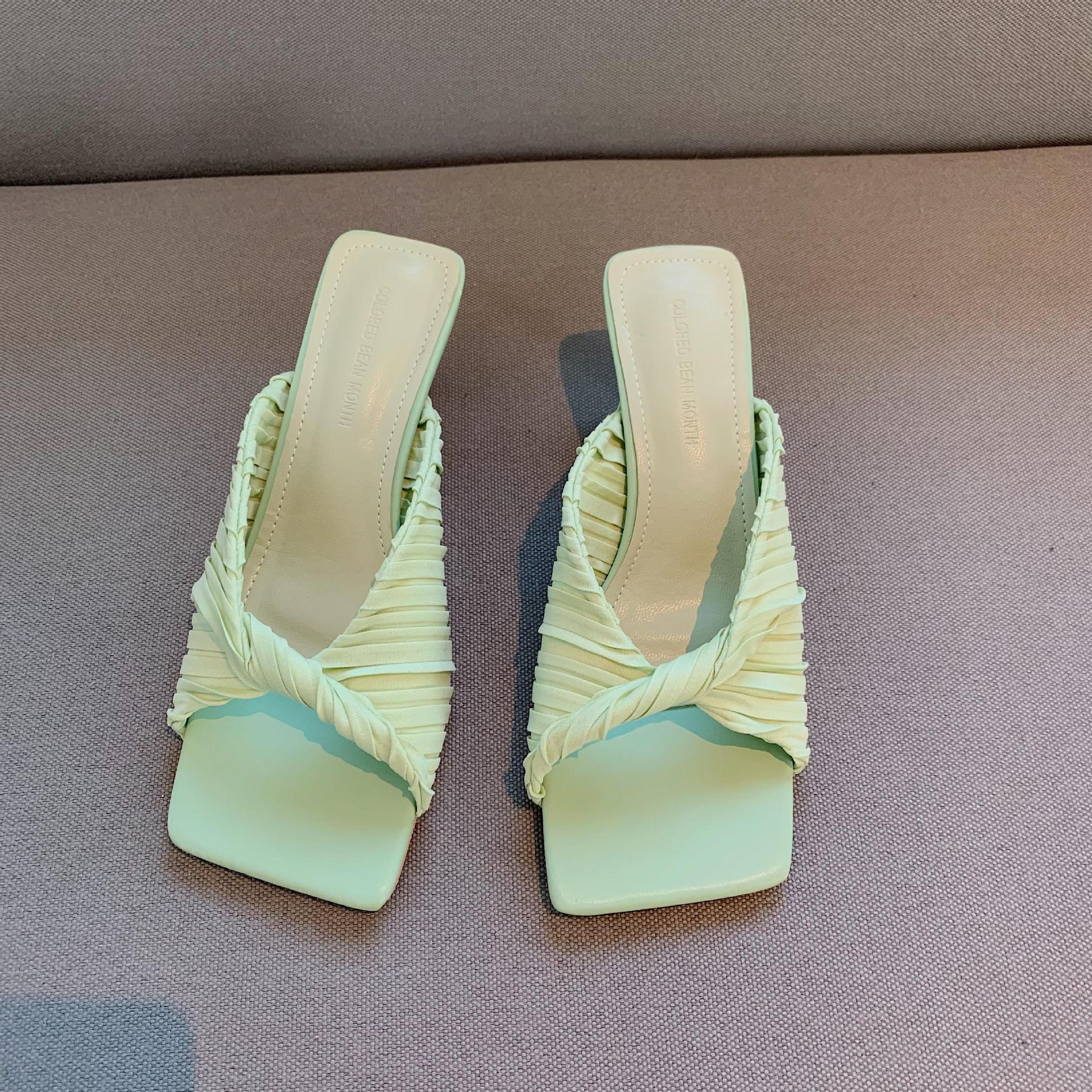 Women's Square Toe Fold Mules