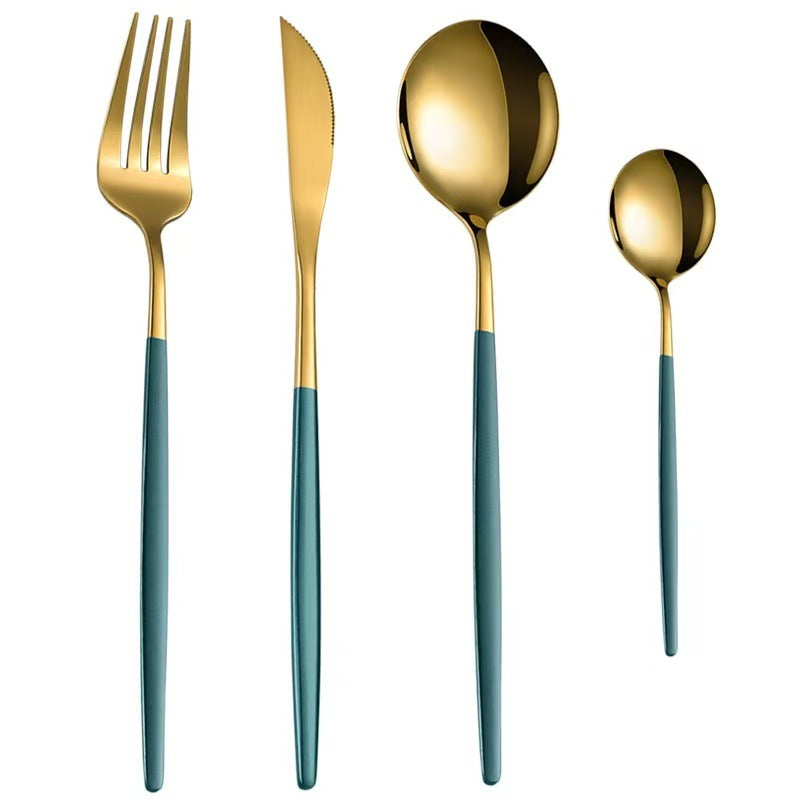 Portuguese Gold Cutlery 4-Piece Set
