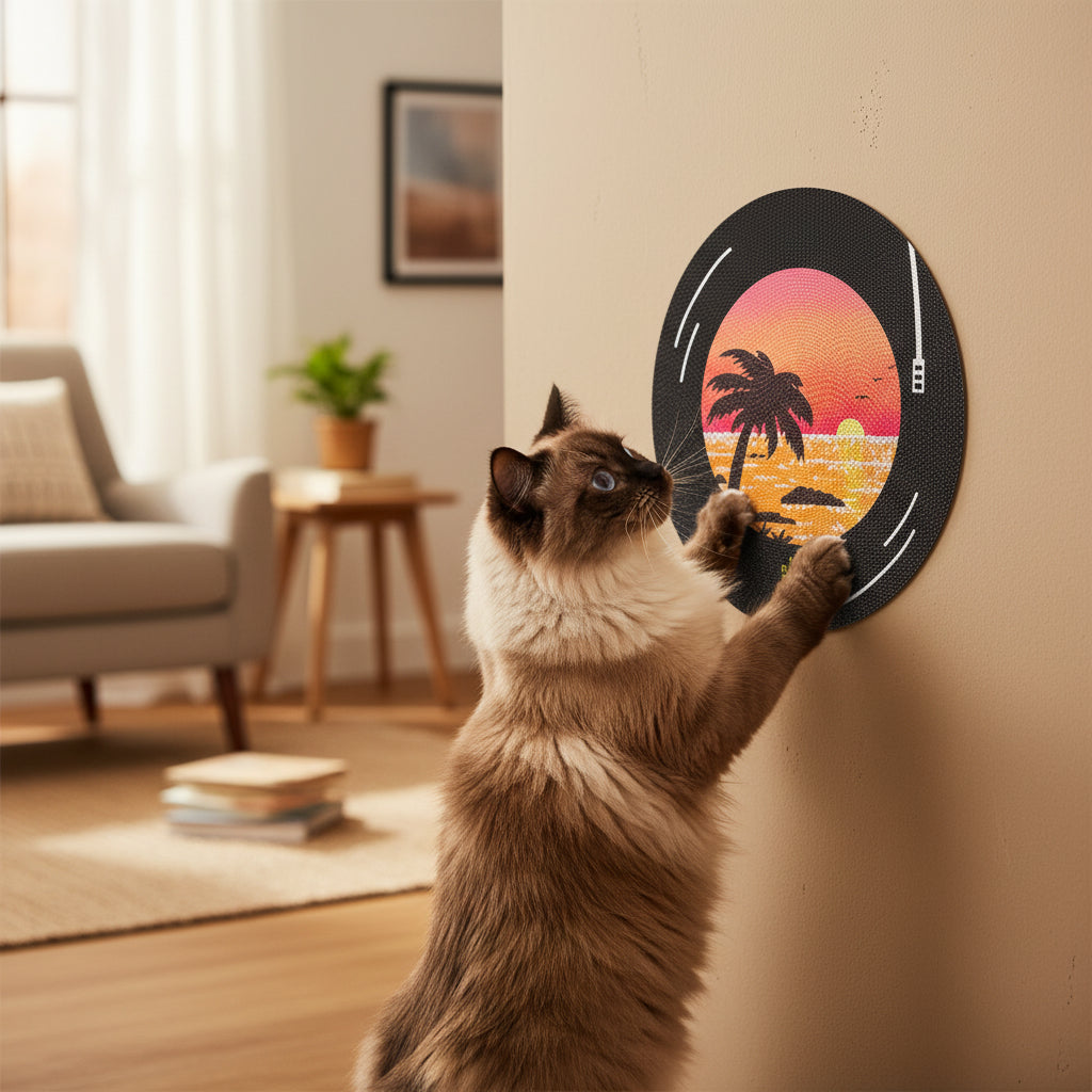 Vinyl Record Wall Cat Scratcher
