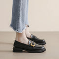 Women's Retro British Block Heel Shoes