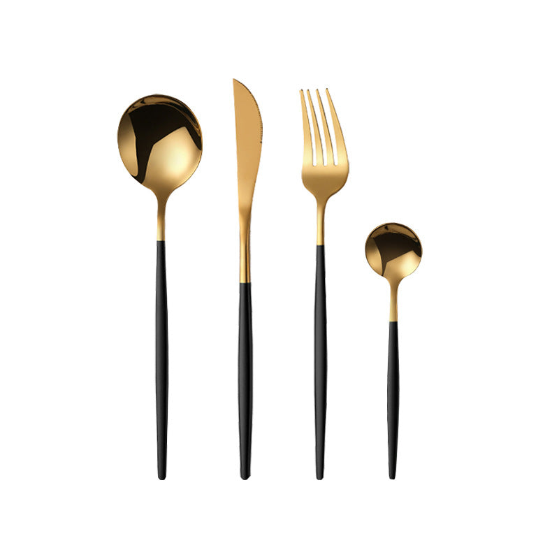 24-Piece Golden Cutlery Set