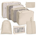 8-Piece Travel Organiser Set – Packing Cubes, Toiletry Bag & Shoe Bag