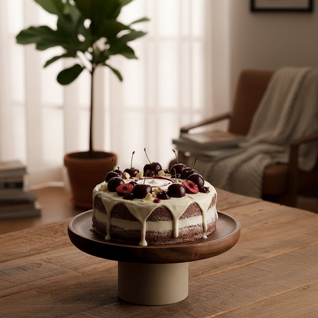 Acacia Wood Cake & Fruit Stand