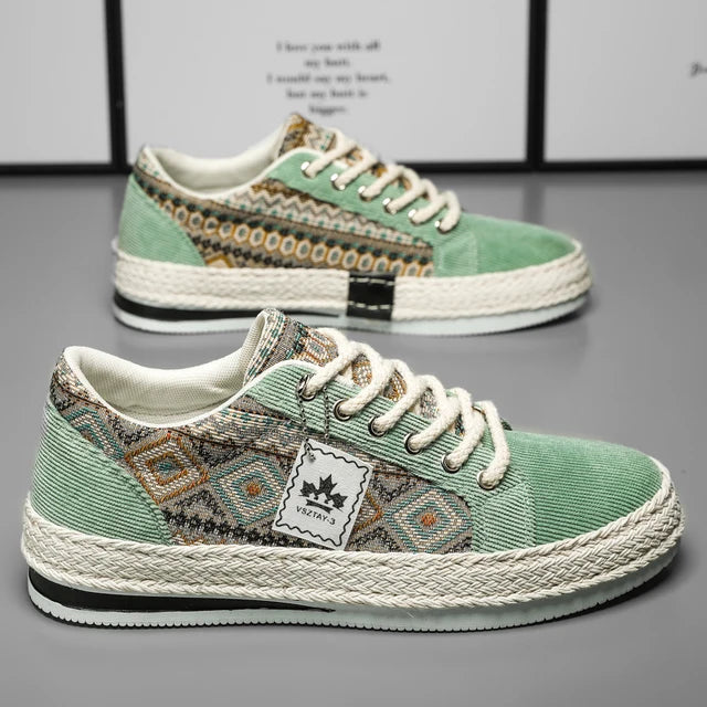 Men's Linen Espadrille Sneakers