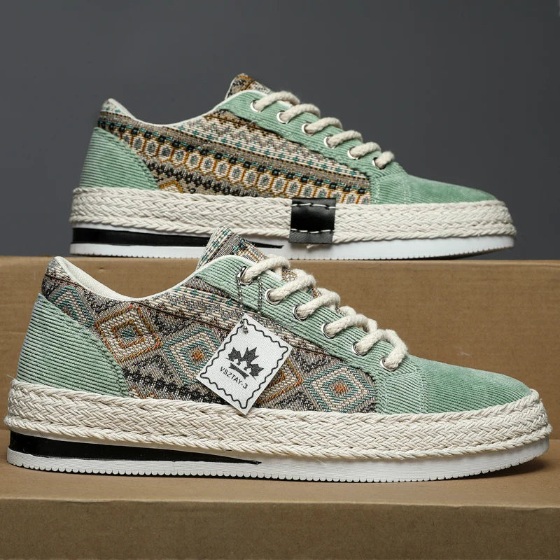 Men's Linen Espadrille Sneakers