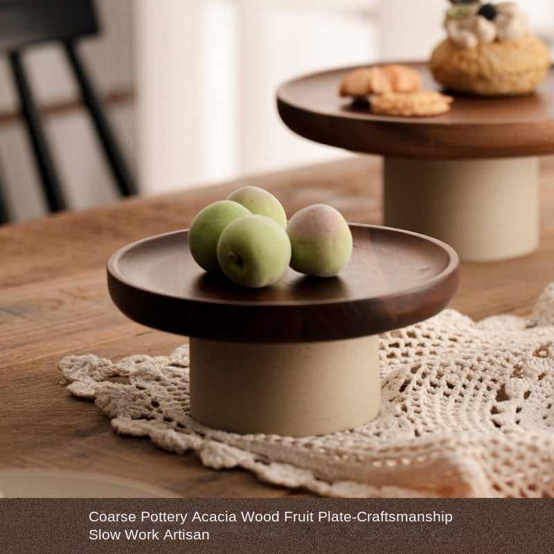 Acacia Wood Cake & Fruit Stand