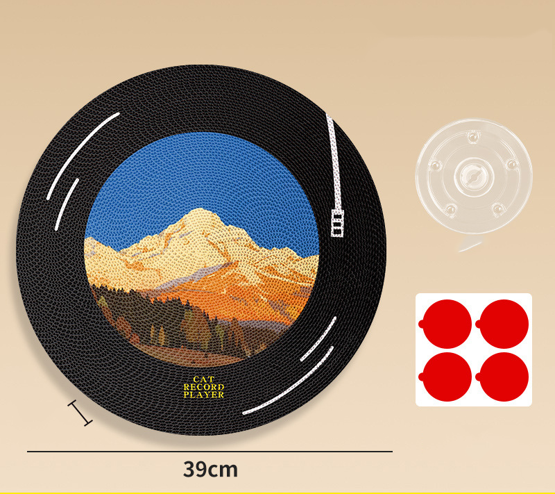 Vinyl Record Wall Cat Scratcher