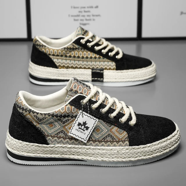 Men's Linen Espadrille Sneakers