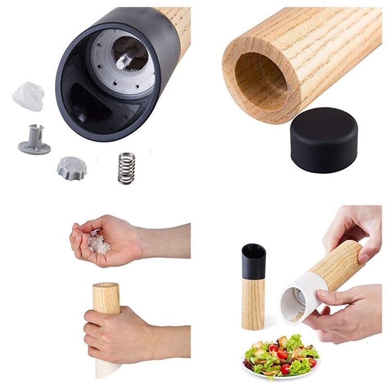 Manual Salt & Pepper Grinder Set