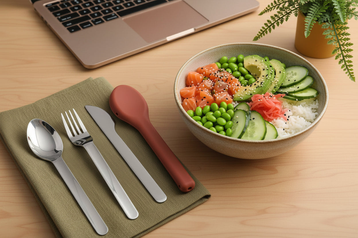 Silicone Handle Cutlery Set
