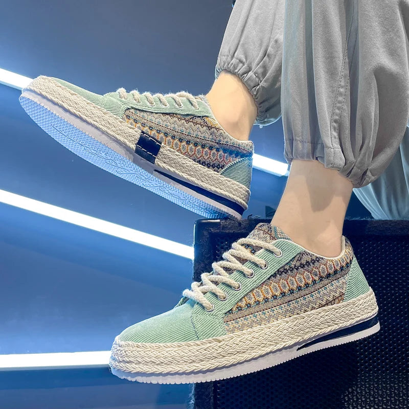 Men's Linen Espadrille Sneakers
