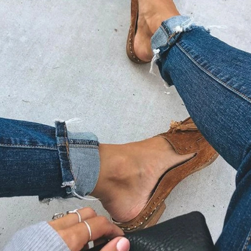 Square Heel Sandals