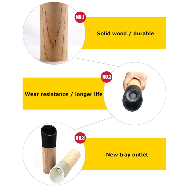 Manual Salt & Pepper Grinder Set