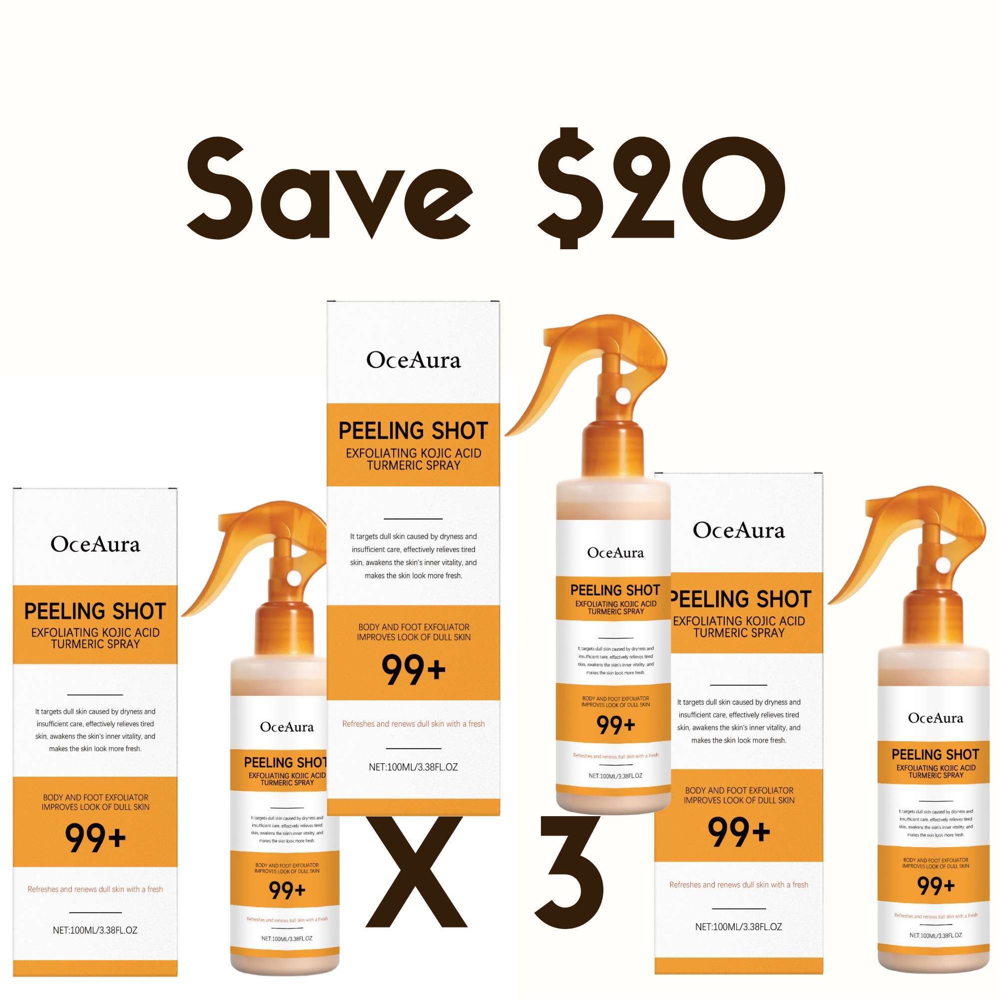 Kojic Acid & Turmeric Clarifying Spray – 100ml