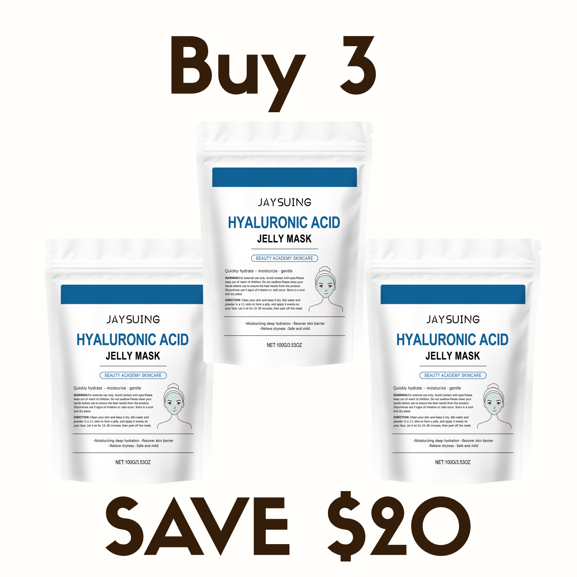 Hyaluronic Acid Jelly Mask – 100g
