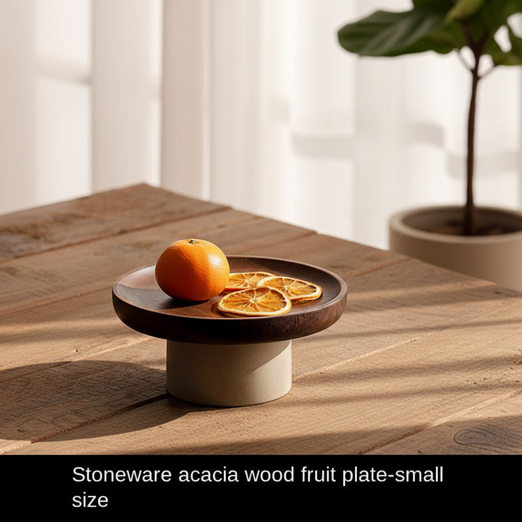 Acacia Wood Cake & Fruit Stand