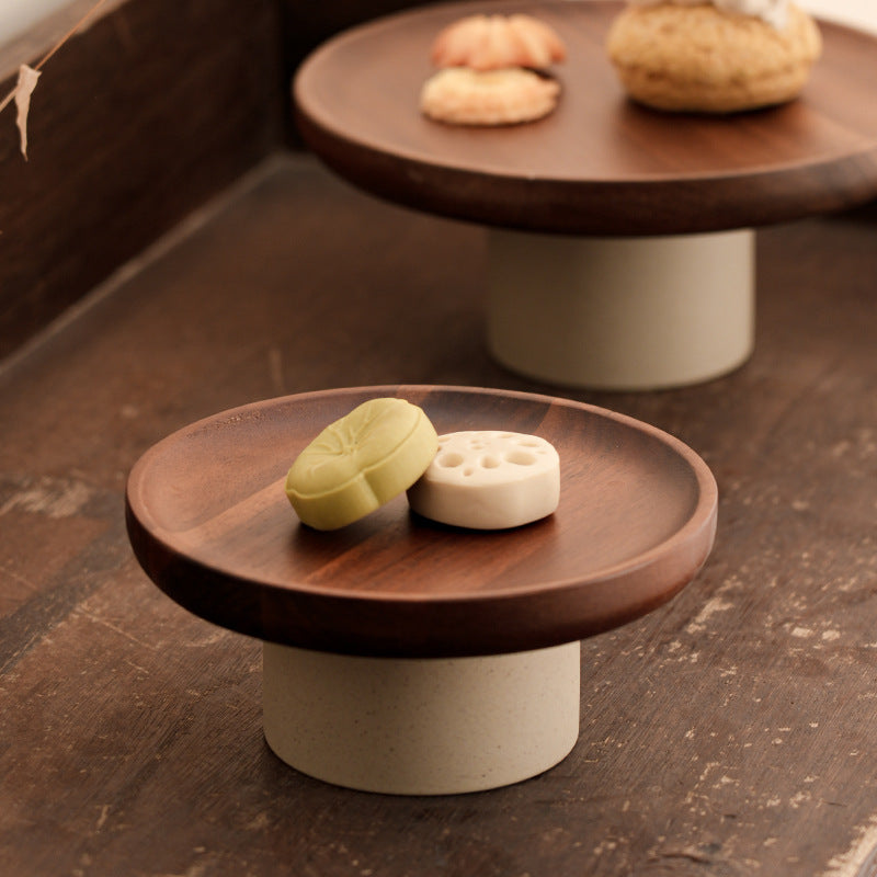 Acacia Wood Cake & Fruit Stand