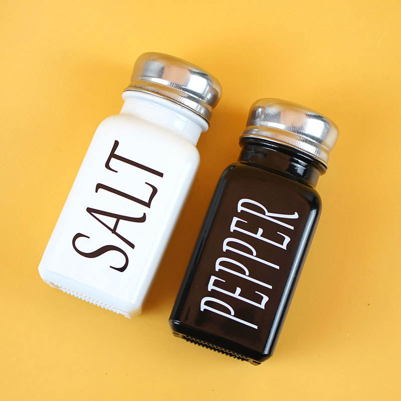 Black & White Seasoning Jar Set