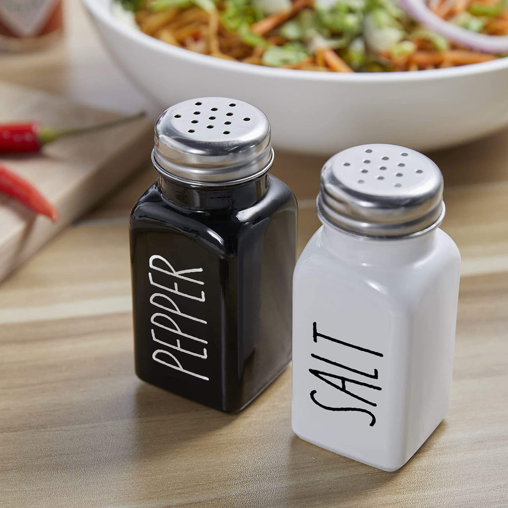 Black & White Seasoning Jar Set