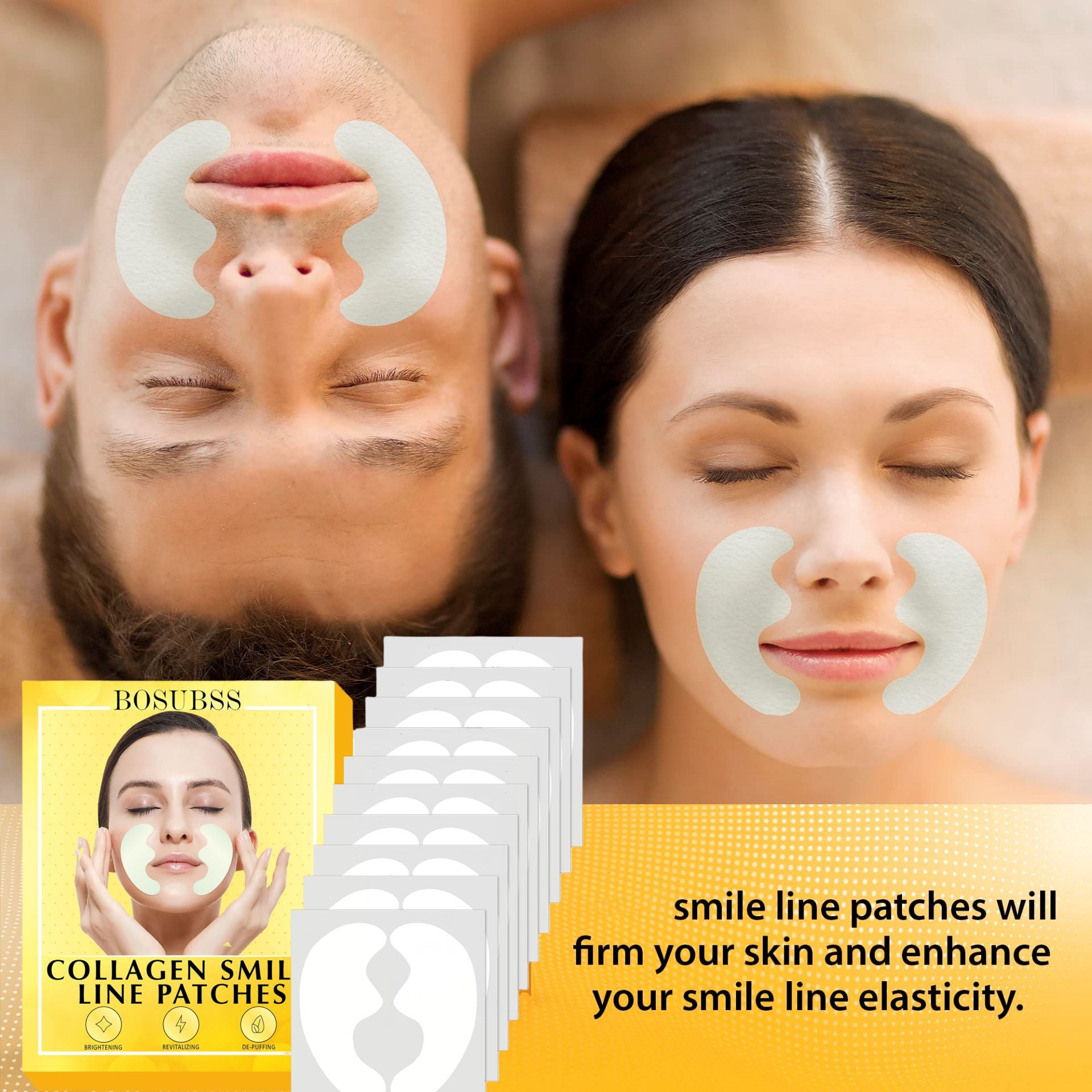 Collagen Smile Line Patches – 10 Pack