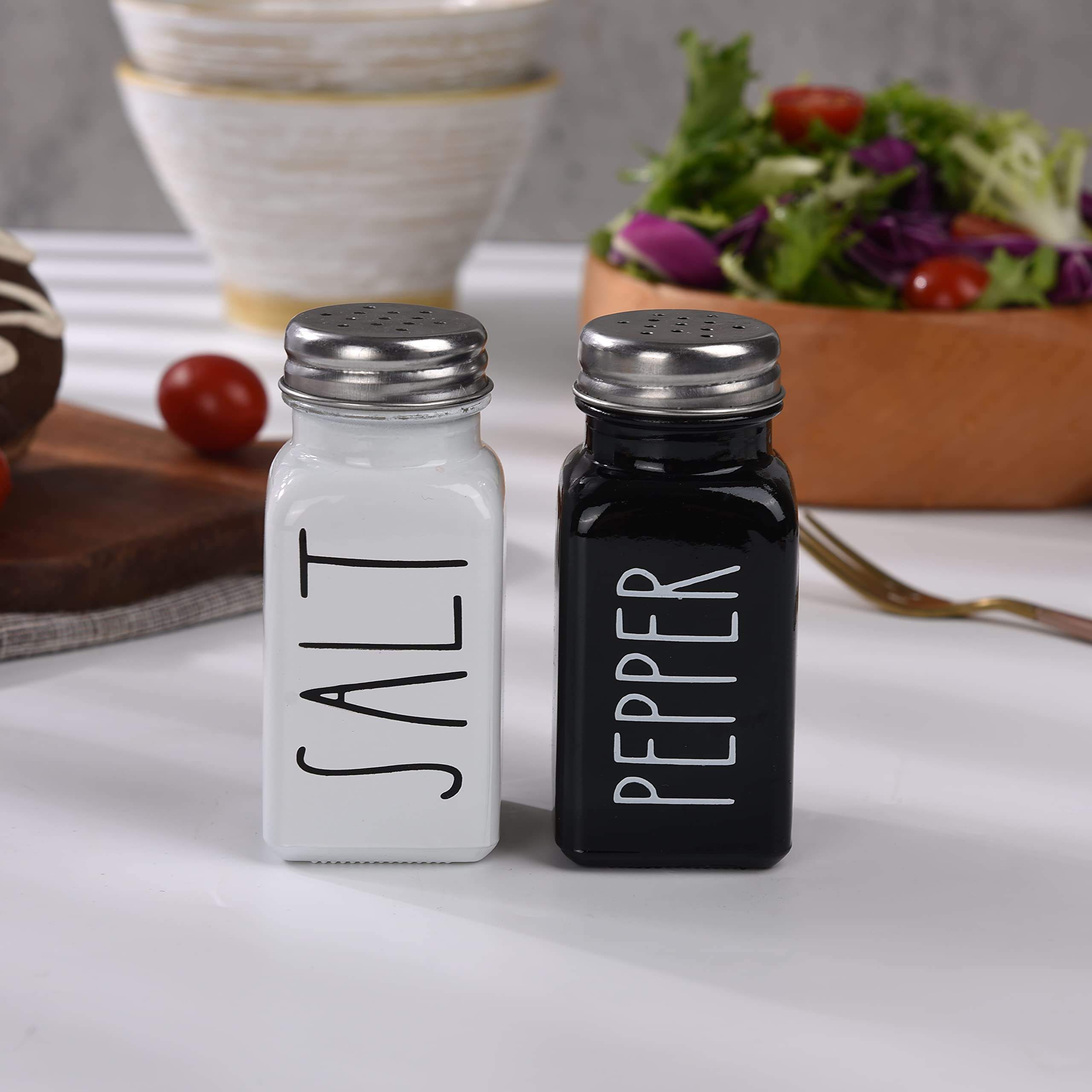 Black & White Seasoning Jar Set