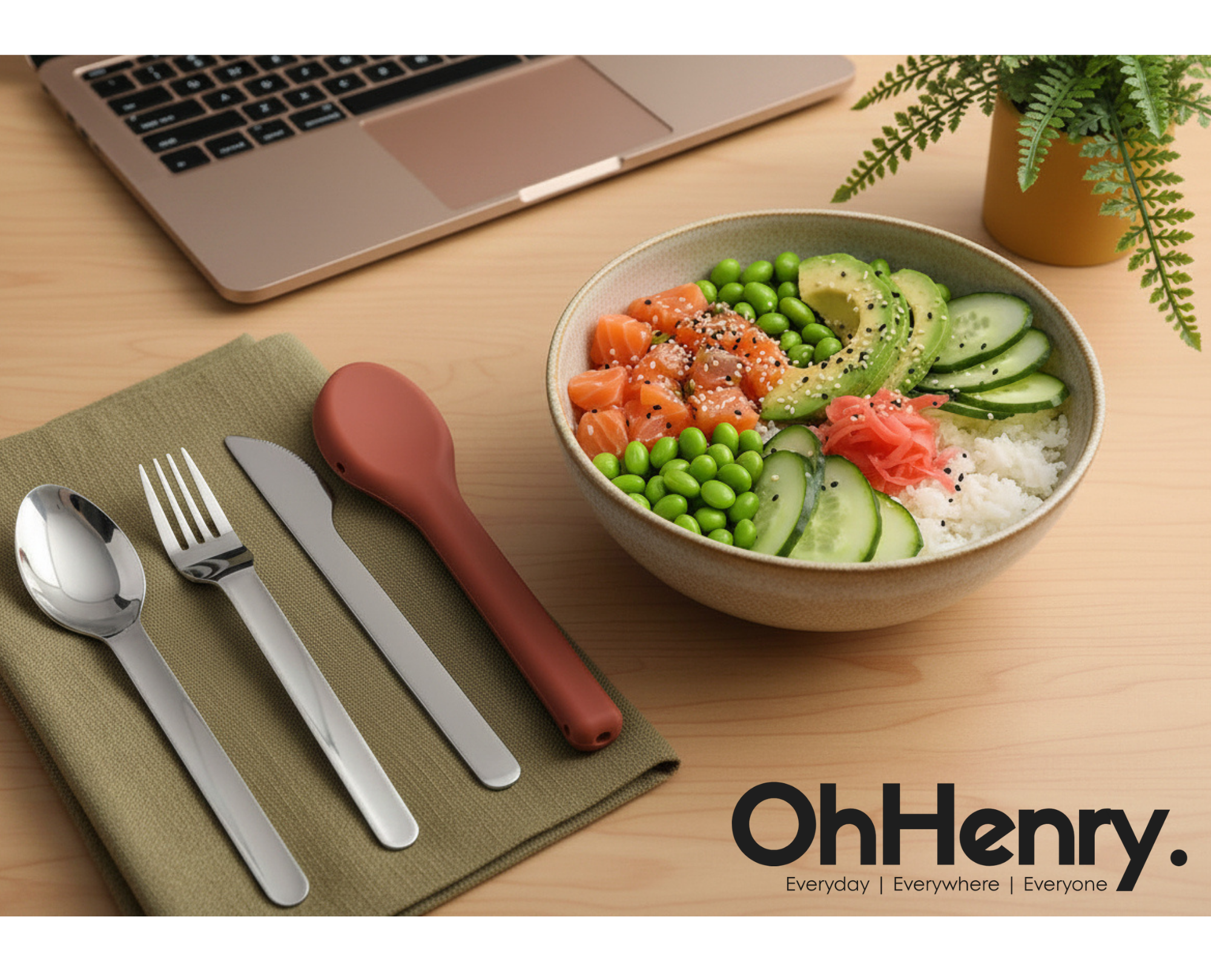 Silicone Handle Cutlery Set